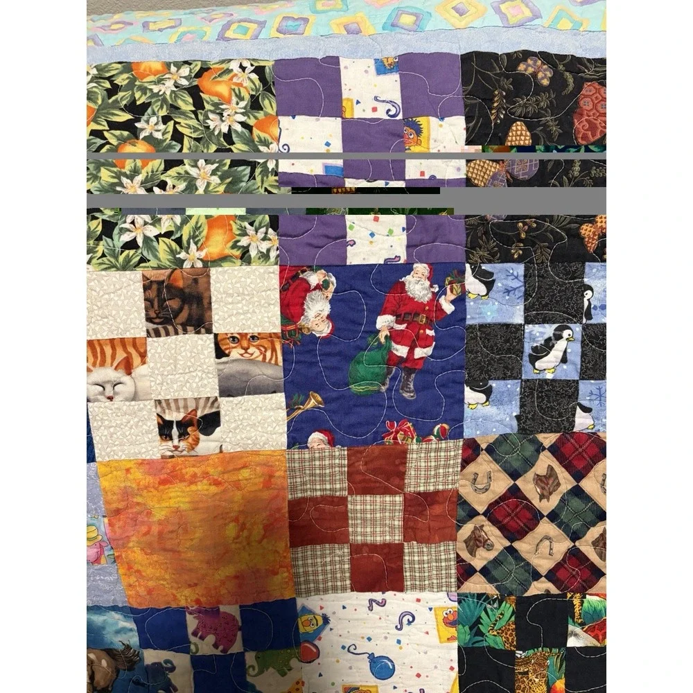 Handmade Patchwork Quilt Throw 48